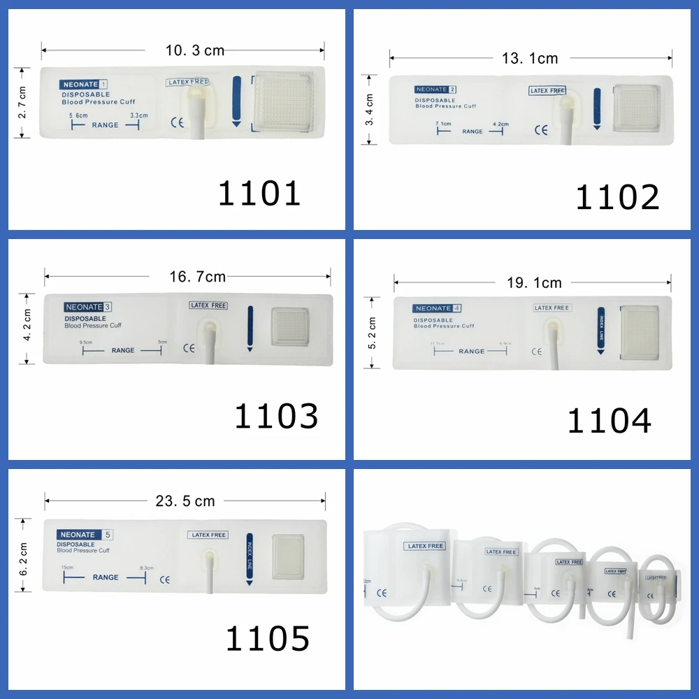 Disposable newborns arm Special blood pressure cuff NIBP cuff Double tube for mindray*s EDAN Blood pressure monitor accessories