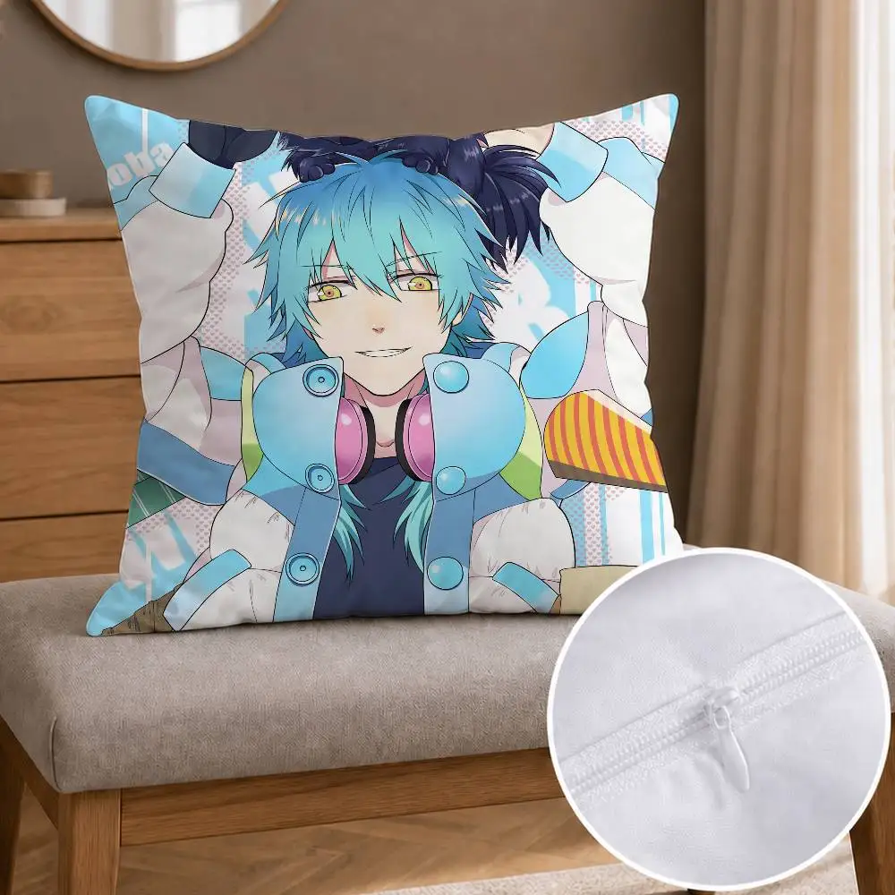 A-Aoba Seragaki D-DRAMAticals  Double-sided Printed Square Decorative Cushion Cover for Sofa Living Room Home Decor