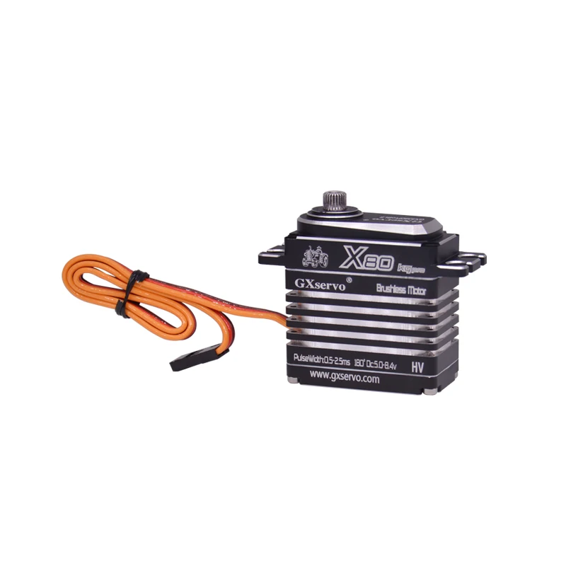 Bürstenloser digitaler Servo 50 kg 80 kg HV großes Drehmoment Stahl Metallgetriebe wasserdichter IPX8-Motor für RC-Car Xmaxx Crawler-Roboterteile – Detail 2