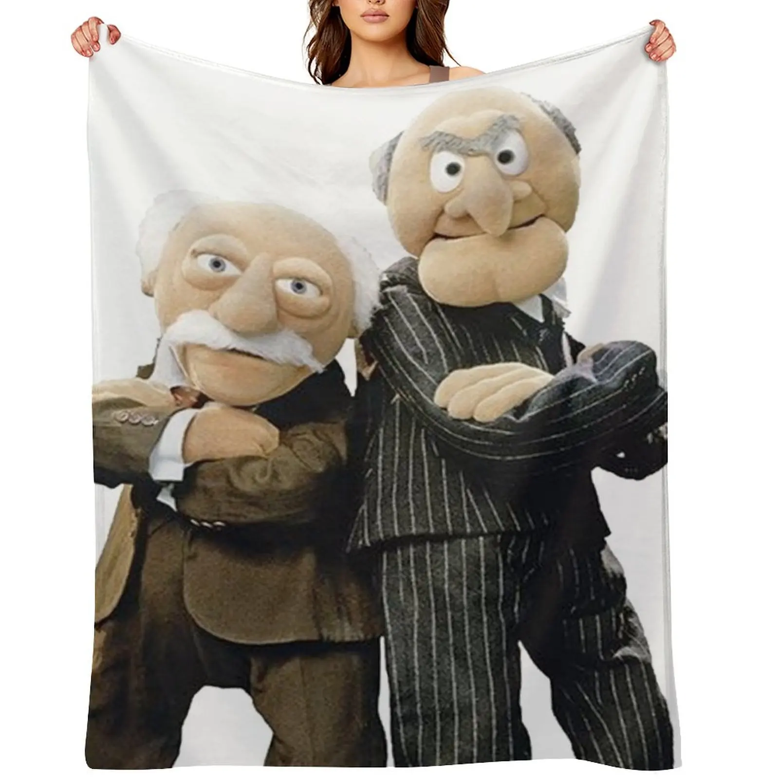 

Statler and Waldorf Throw Blanket Softest Furrys Decoratives anime Blankets