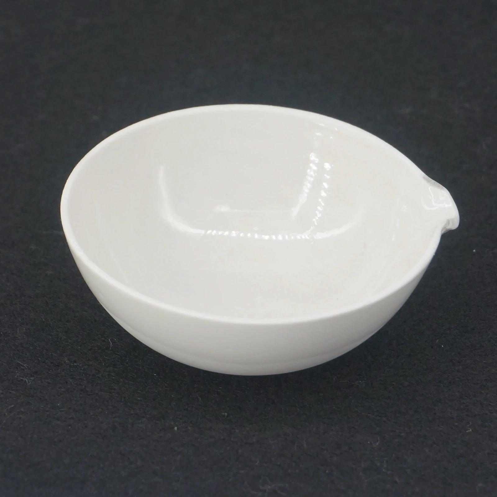 40ml 50ml 60ml 75ml 100ml Ceramic Evaporating Dish Round Bottom With Spout Chemistry Laboratory