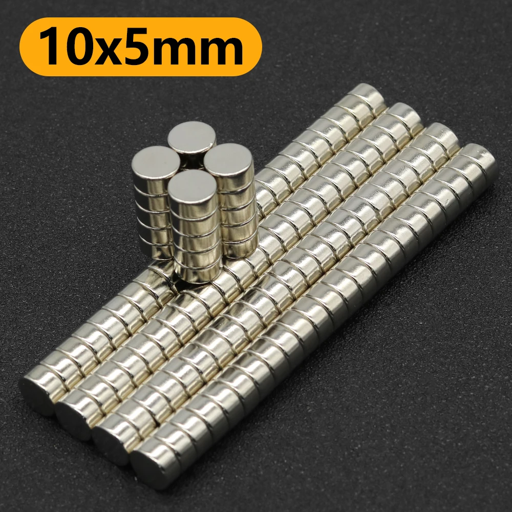 10/20/50/100 Pcs 10x5 N35 NdFeB Round Super Powerful Strong Permanent Magnetic imanes Disc 10mm x 5mm Neodymium Magnet 10*5