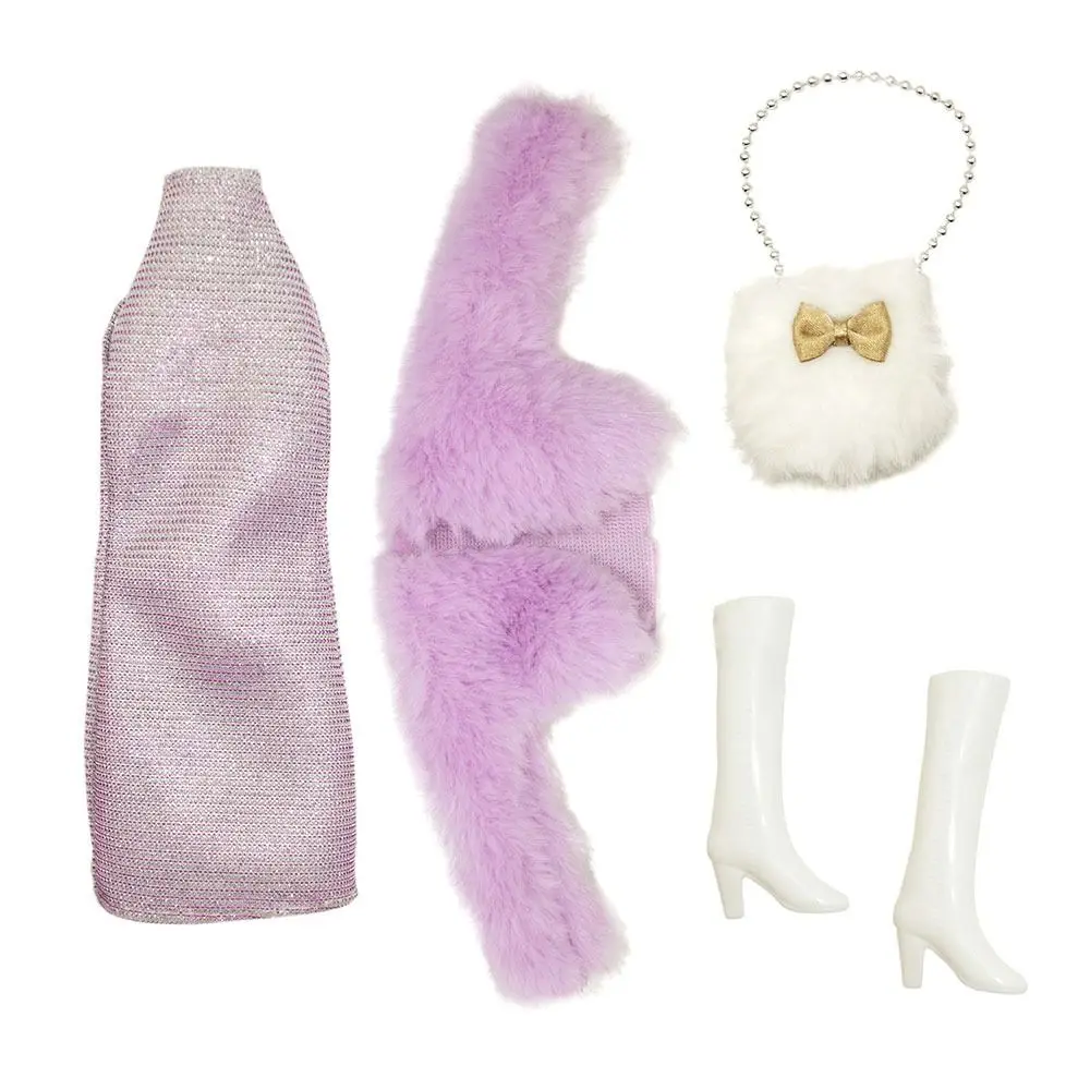 11.5" Doll Clothes Boots Fur Jacket Dresses Plush Coat For 30cm Doll Casual Wears Princess Bags for 1/6 BJD Dolls Accessories