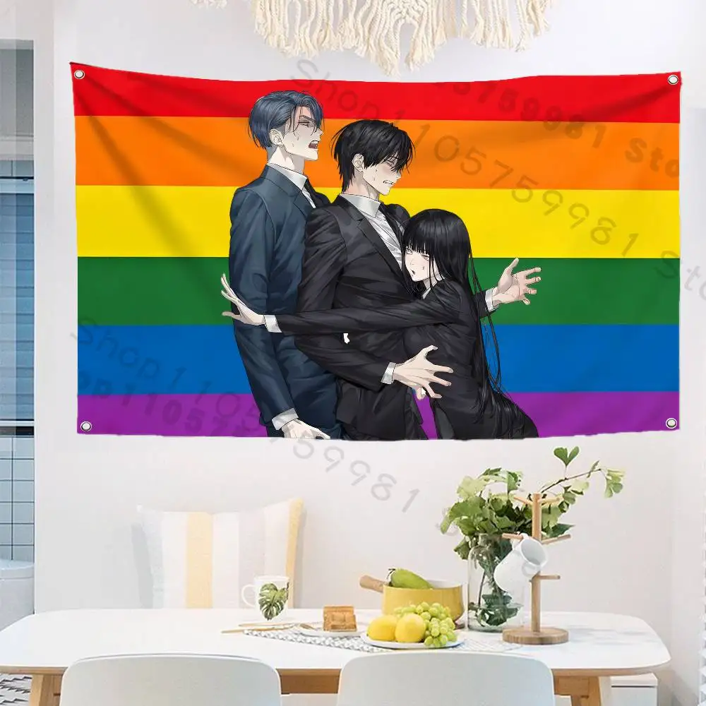 H-Han Maru SPECIAL Civil Servant Flag Tapestry Banner For Bedroom Outdoor Living Room Restaurant Bar Wall Decor Party