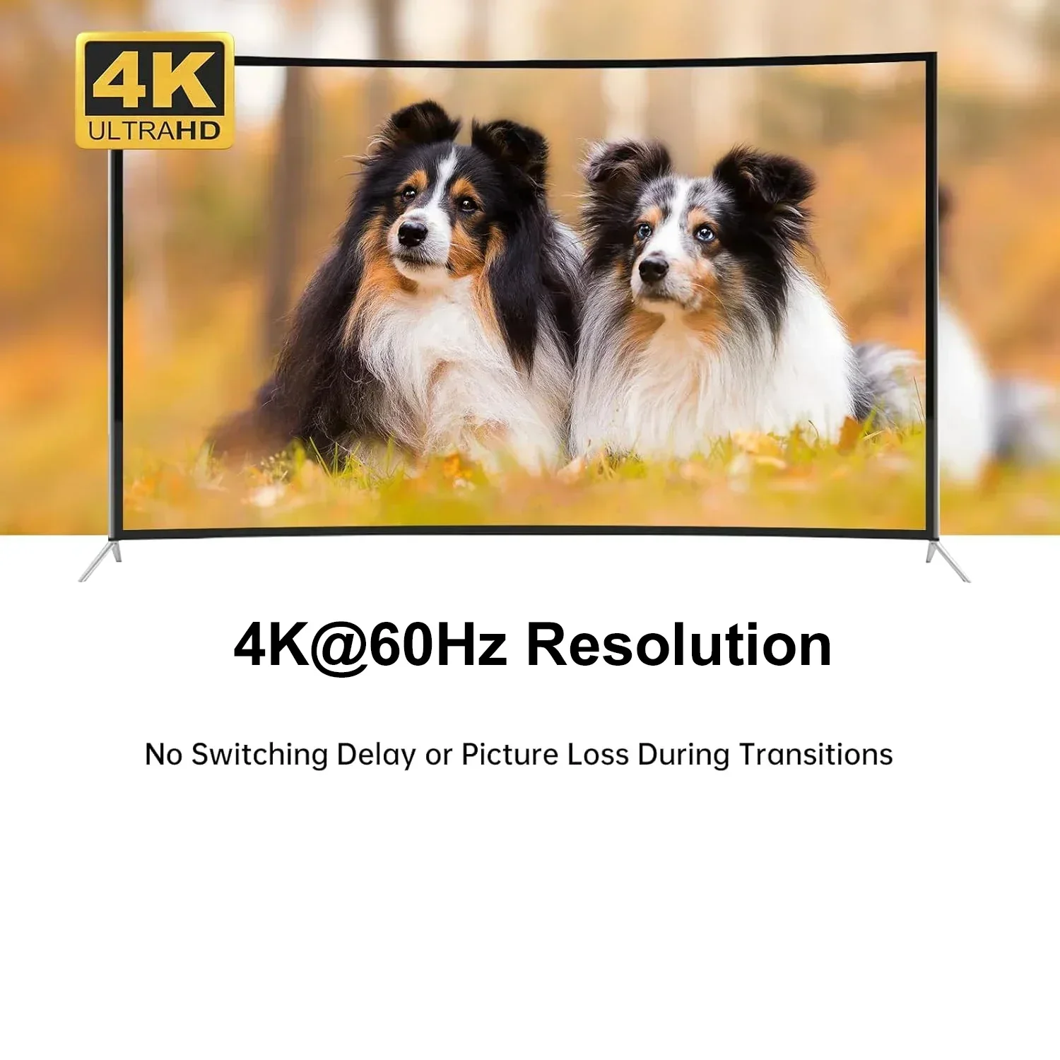 4K 60 Hz HDMI 4x1 Quad Multi Viewer 2 4 in 1 Out HDMI Multiviewer Nahtloser Schalter 90 °   180 °   270-Grad-Flip-PIP-Bild im Bild