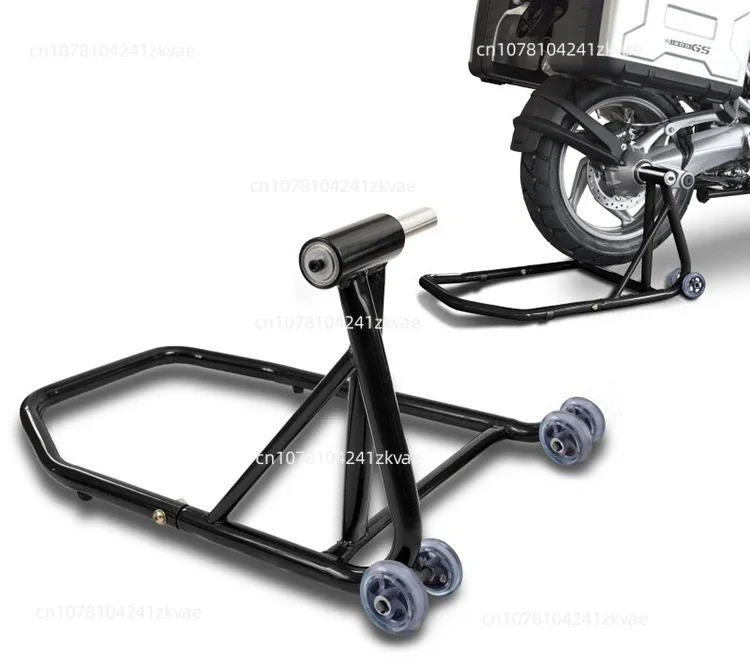 

Single rocker arm motorcycle starting frame display stand