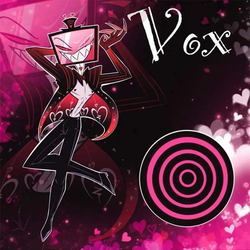 هازبين فندق الملاك الغبار المهبل قشر فوكس آدم فالنتينو ألاستور مخصص الاكريليك حامل سطح المكتب زخرفة مهرجان هدية