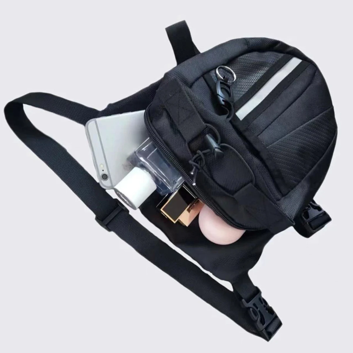 Norbinus Nylon Men\'s Waist Bag Outdoor Drop Thigh Leg Bag Pouch Women Belt Fanny Packs Hip Bum Purse Motorcycle Rider Biker Bags