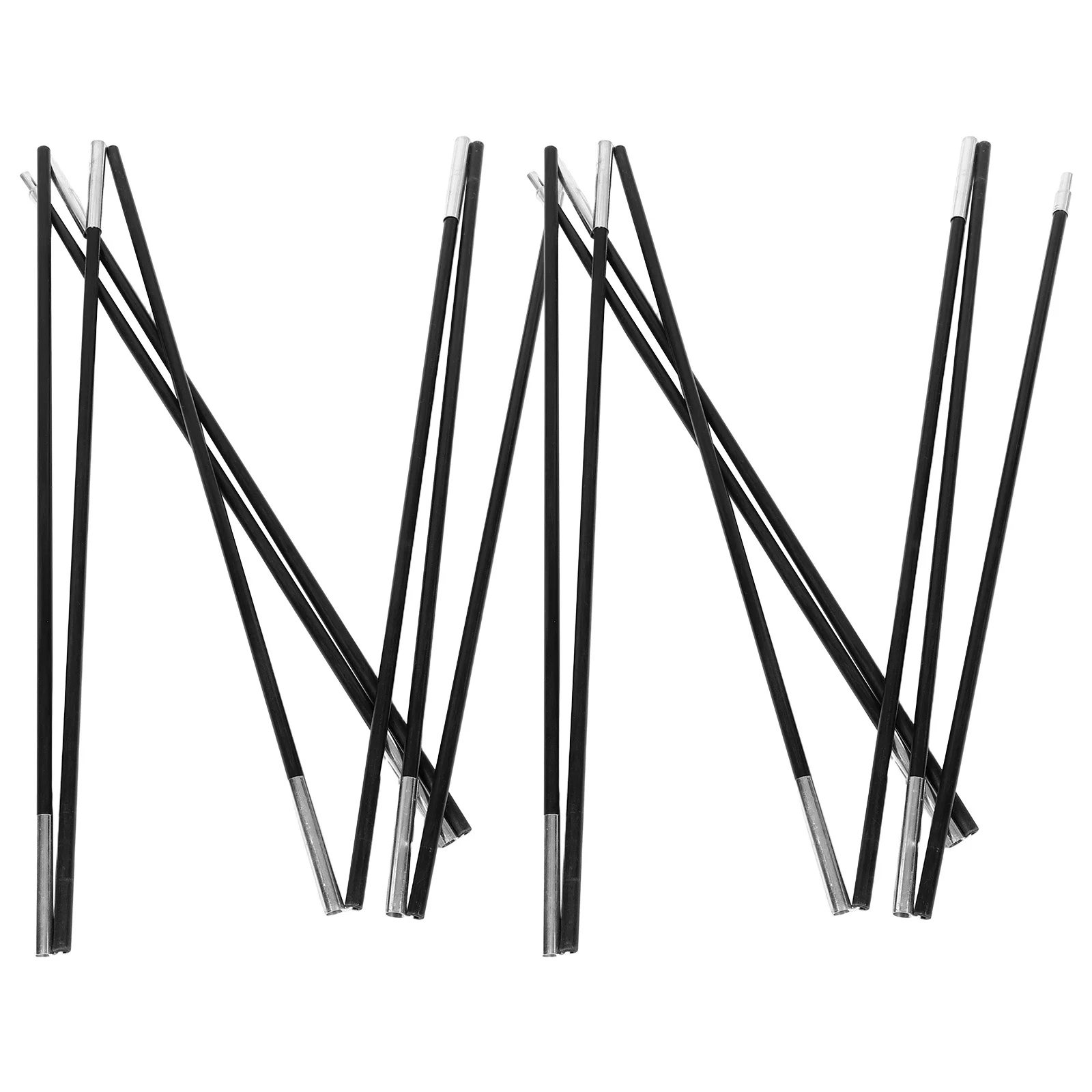 

2Pcs Portable Tent Poles Thickened Fiberglass Stable Windproof Quick Setup Camping Hiking Beach Outings 3.4m Canopy Poles