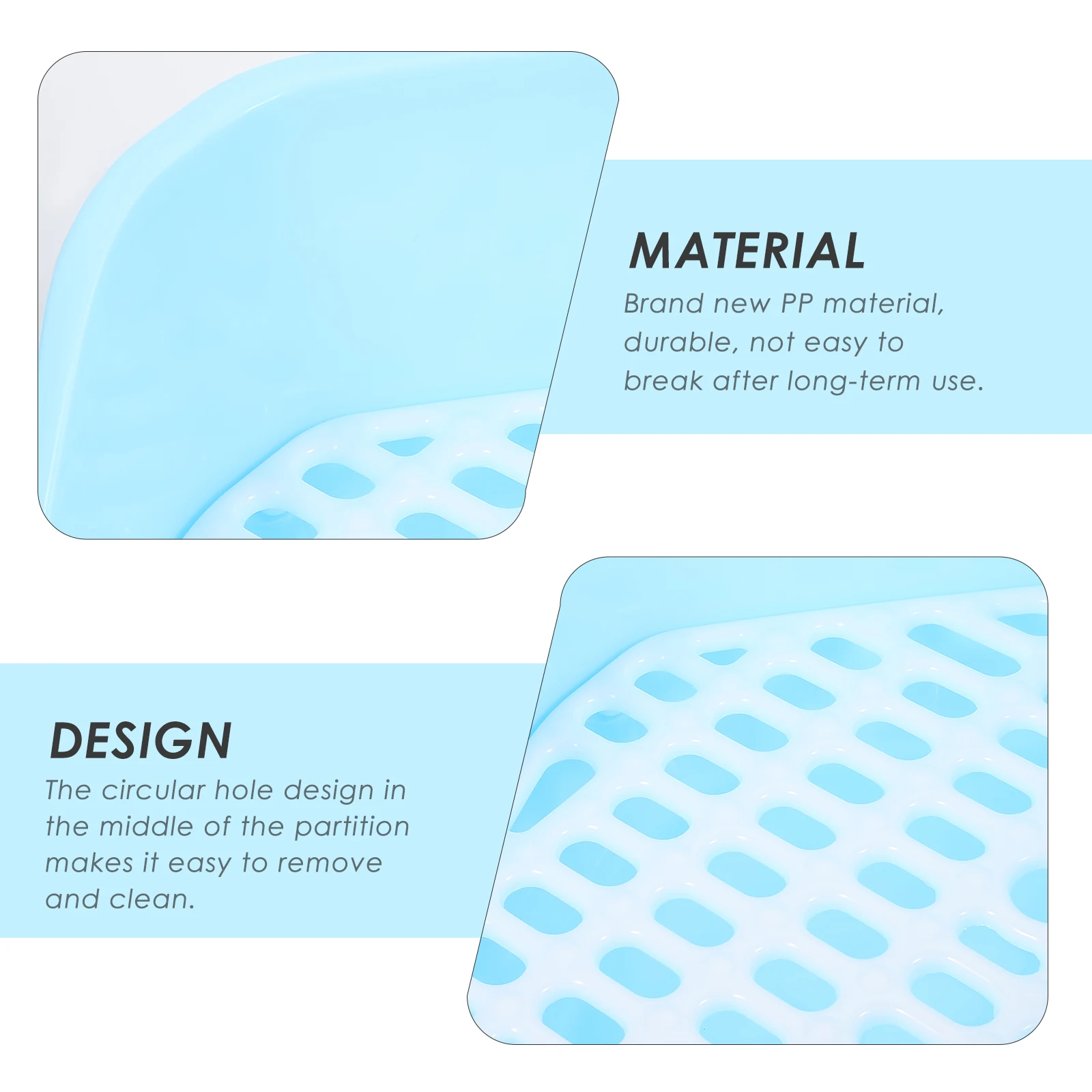 

Portable Durable Rabbit Toilet Pet Litter Box Chinchilla Trainer Tray Lightweight Practical For Small Pets Cleaning Items