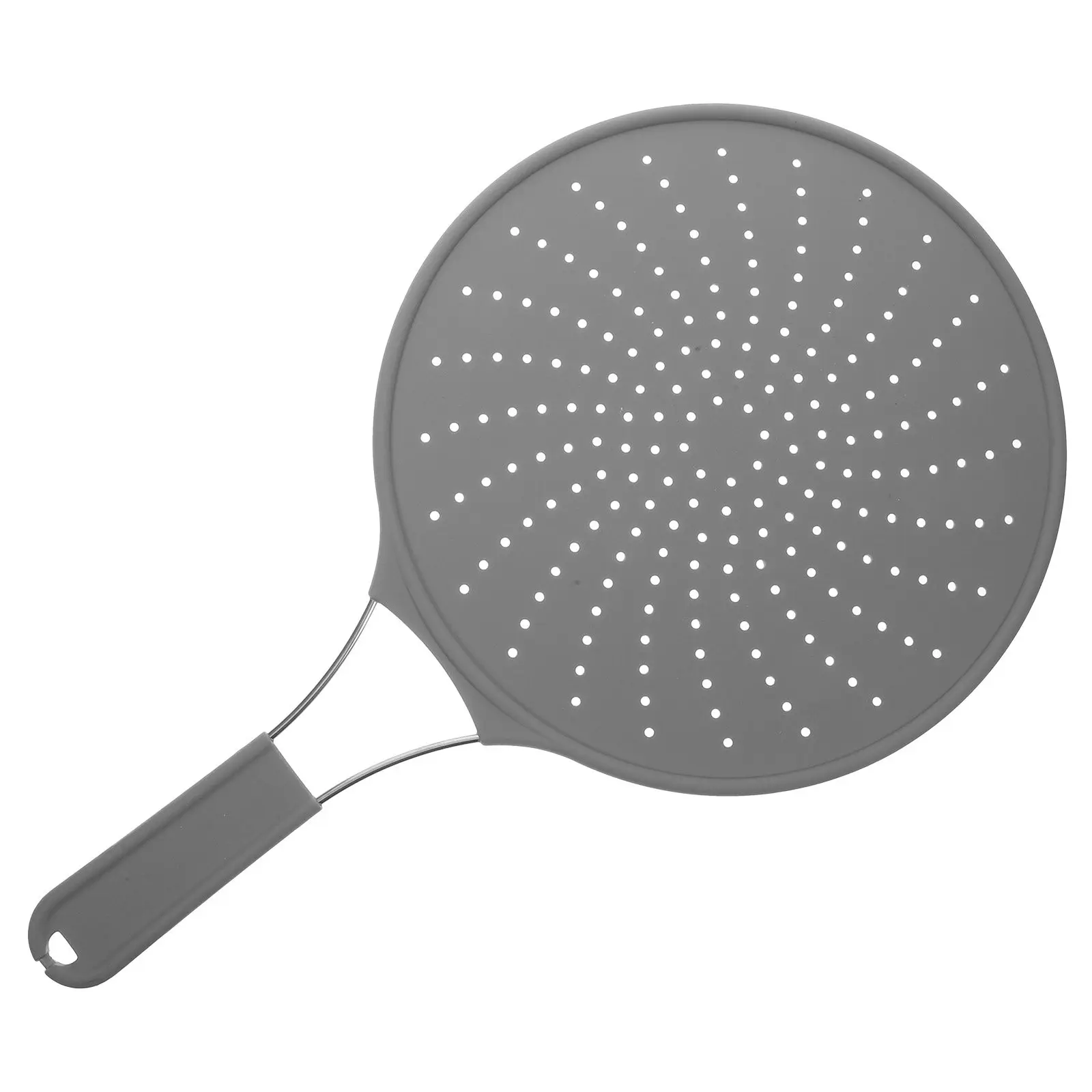 Anti-Oil Splashing Pot Cover, Heat-Resistant Stainless Steel & Silicone with Long Handle, Splash-Proof Cooking Lid