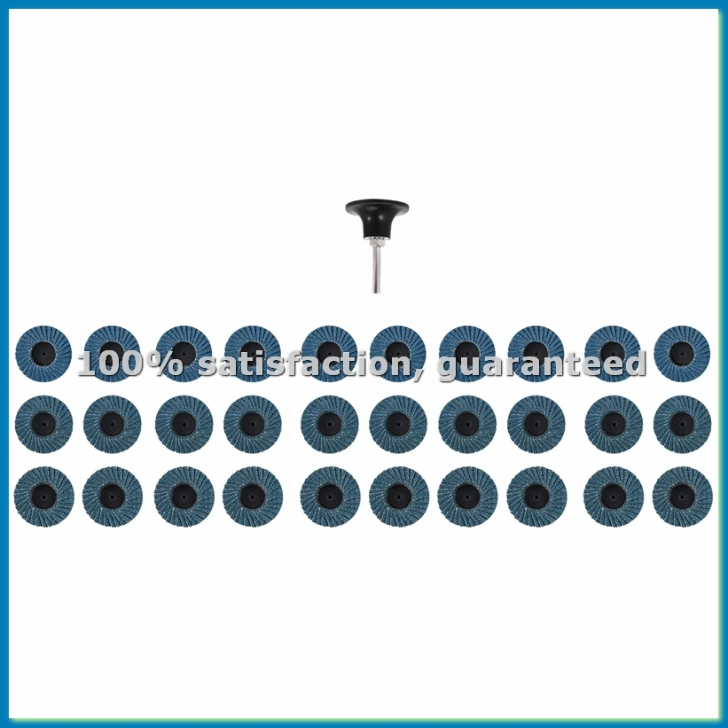 50Mm 2 inch Flap Disc Sanding Disk for Rolor Roll Lock Abrasive Tools Fits Polishing Metal Iron Rust Removal Grinding Wheel-A27I