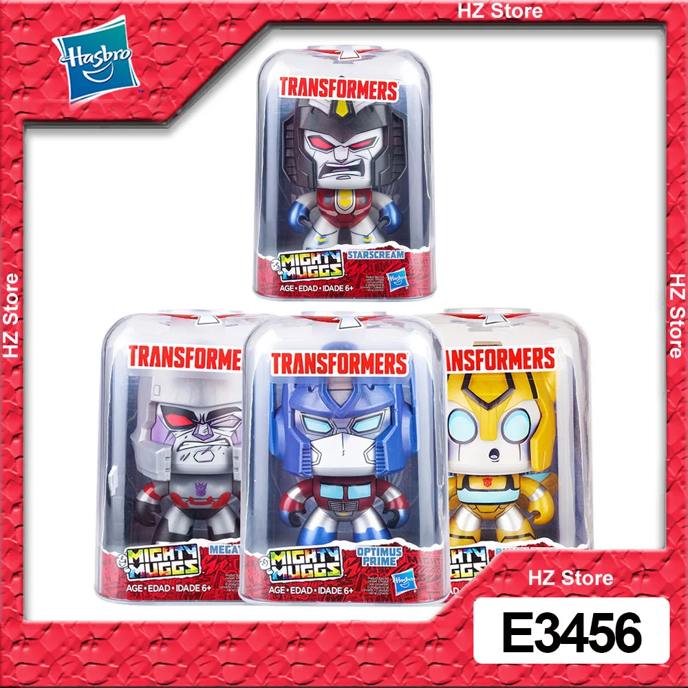 

Hasbro Transformers Mighty Muggs Bumblebee Optimus Prime Starscream Face Changing Doll Action Figure Toys for Birthday Gift