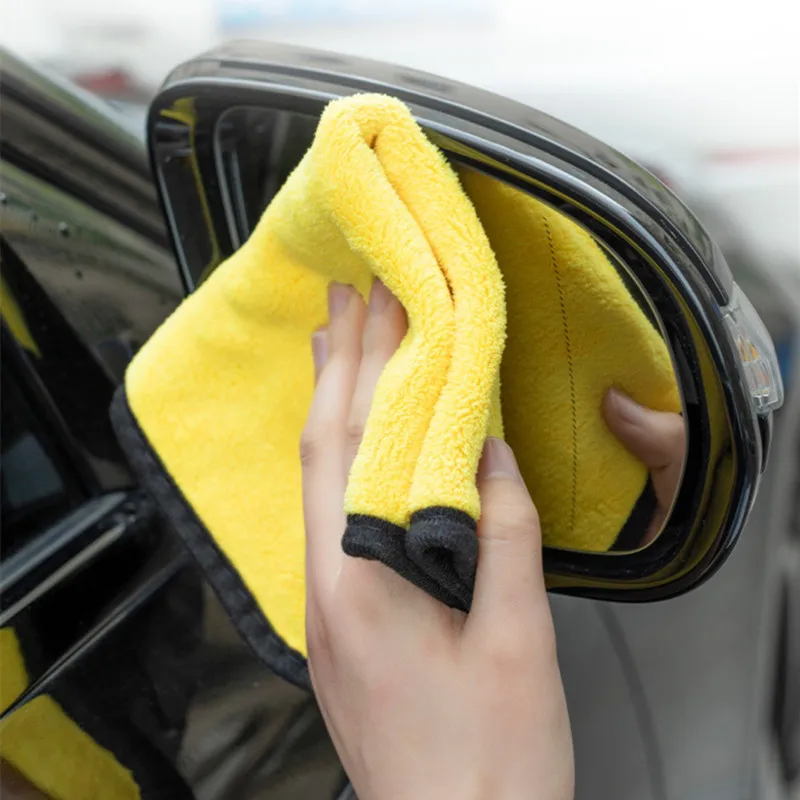 30x60CM Car Wash Microfiber Towel Car Cleaning Drying Cloth Hemming Car Care Cloth Detailing Car Wash Towel For Toyota