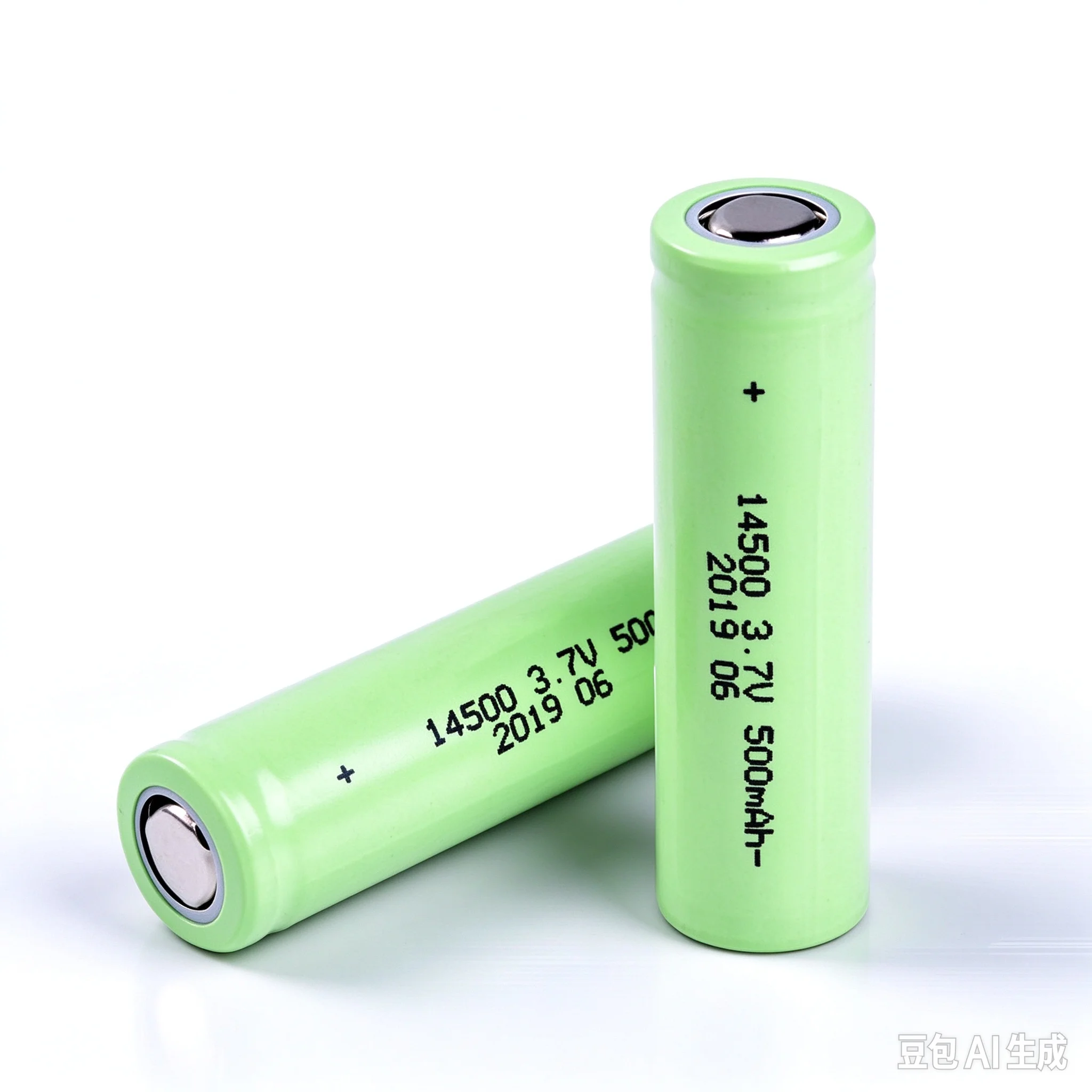 3.7V 14500 500mAh Rechargeable Li-ion Cylinder Battery for Shaver Hair Clipper