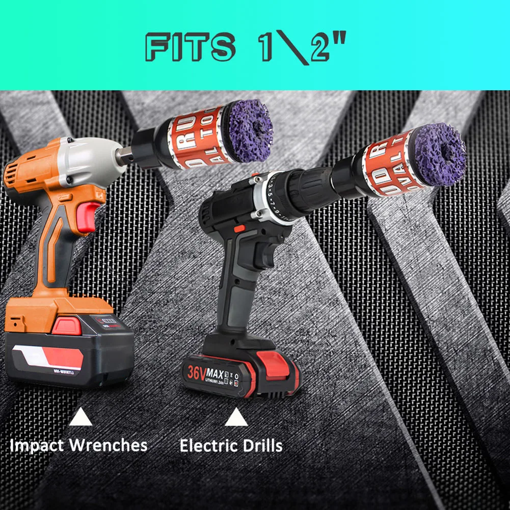 

Инструмент для удаления ржавчины с шпильками, болт для удаления ржавчины, ступица колеса, подходит для ударных гайковертов 1/2