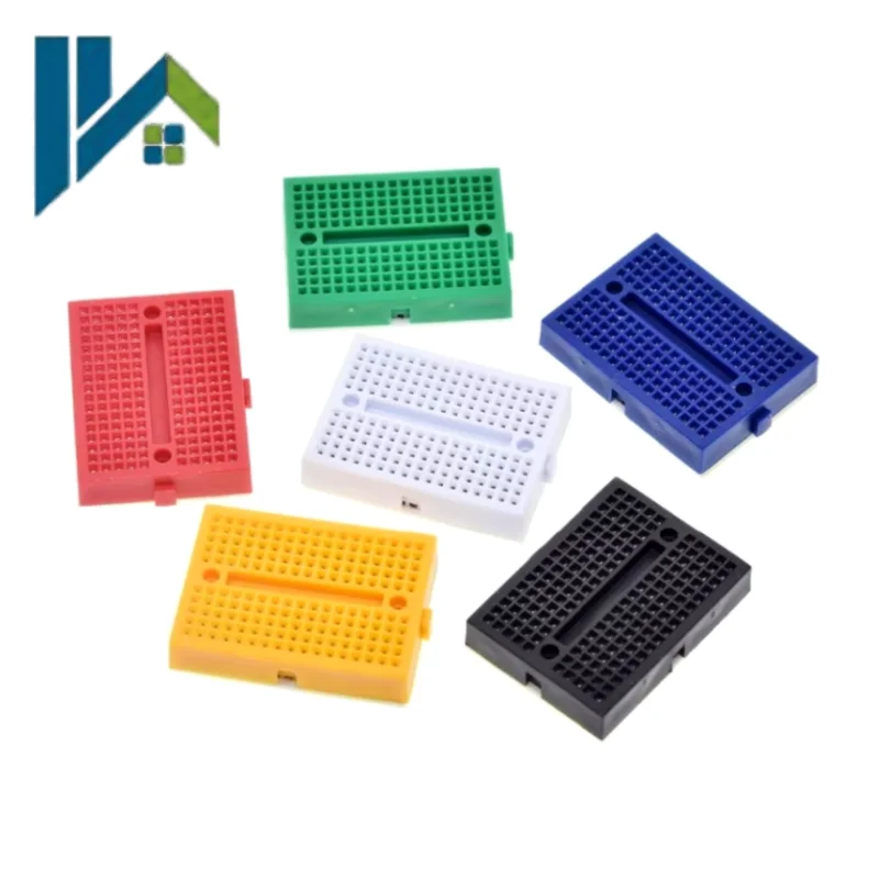 SYB‑170 Mini Color Solderless Breadboard 170 Tie‑Points Interlocking Buckle Prototype Test Board Reusable DIY Experiment