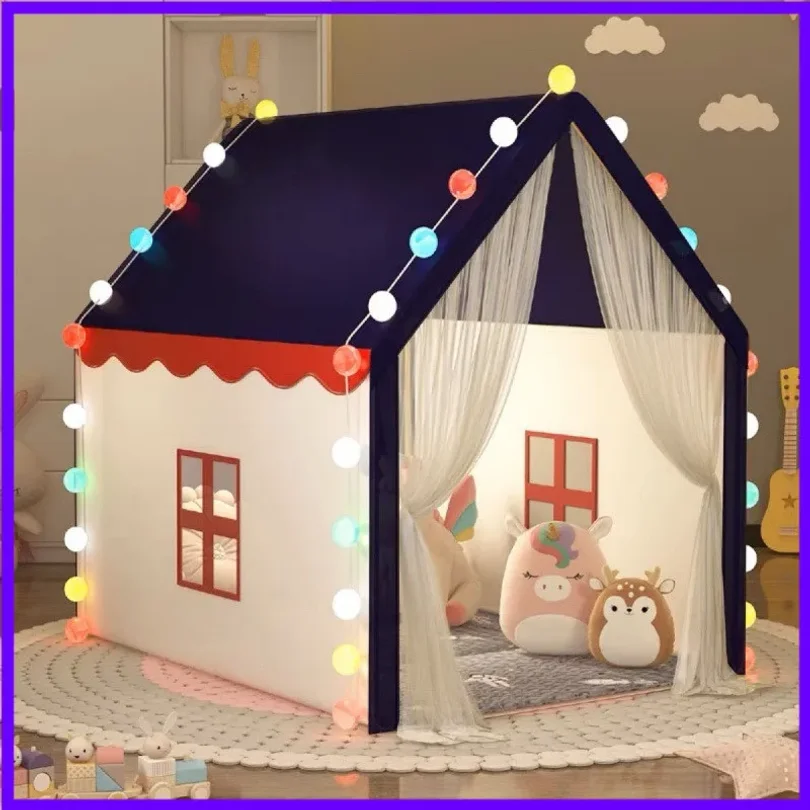 Tiendas plegables para niños, juguete para jugar a las casitas, juego para niños y niñas, castillo de princesa, decoración para habitación, tienda tipi portátil para interiores y exteriores, juguetes