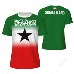 Sports Mesh T-shirt Somaliland Flag For Running Bike Soccer Tennis Football Fitness Tees 3D Printed Custom