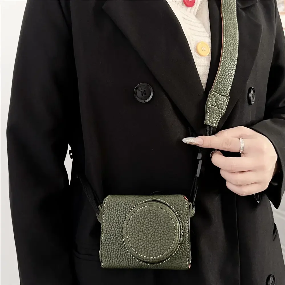 

Чехол для камеры Canon PowerShot G7X Mark II III G7X2 G7X3 G7XII G7XIII Роскошный чехол для аккумулятора из искусственной кожи с ремешком