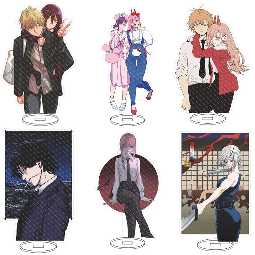 Figuras de Acrílico de Anime de 16 cm, Chainsaw Man, Reze, Himeno, Hayakawa Aki, Denji, Makima, Power, Yoshida Hirofumi, Adornos, Regalos