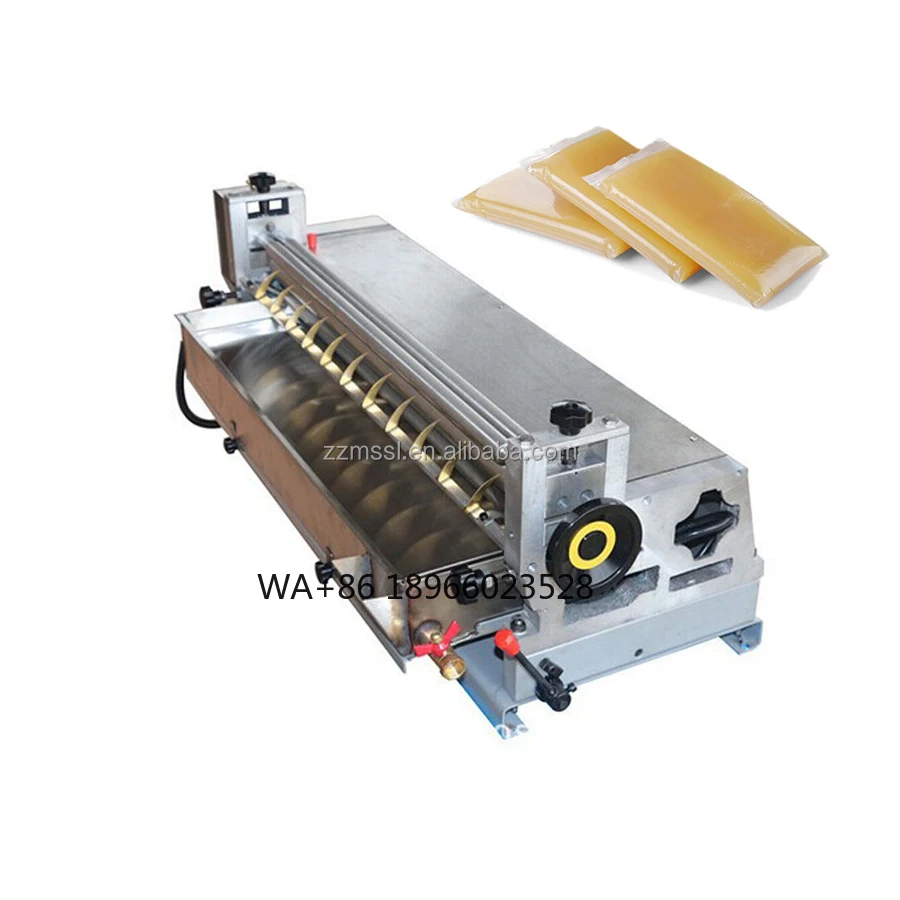 

Semi-automatic hot melt adhesive gluing machine carton glue manual feeding