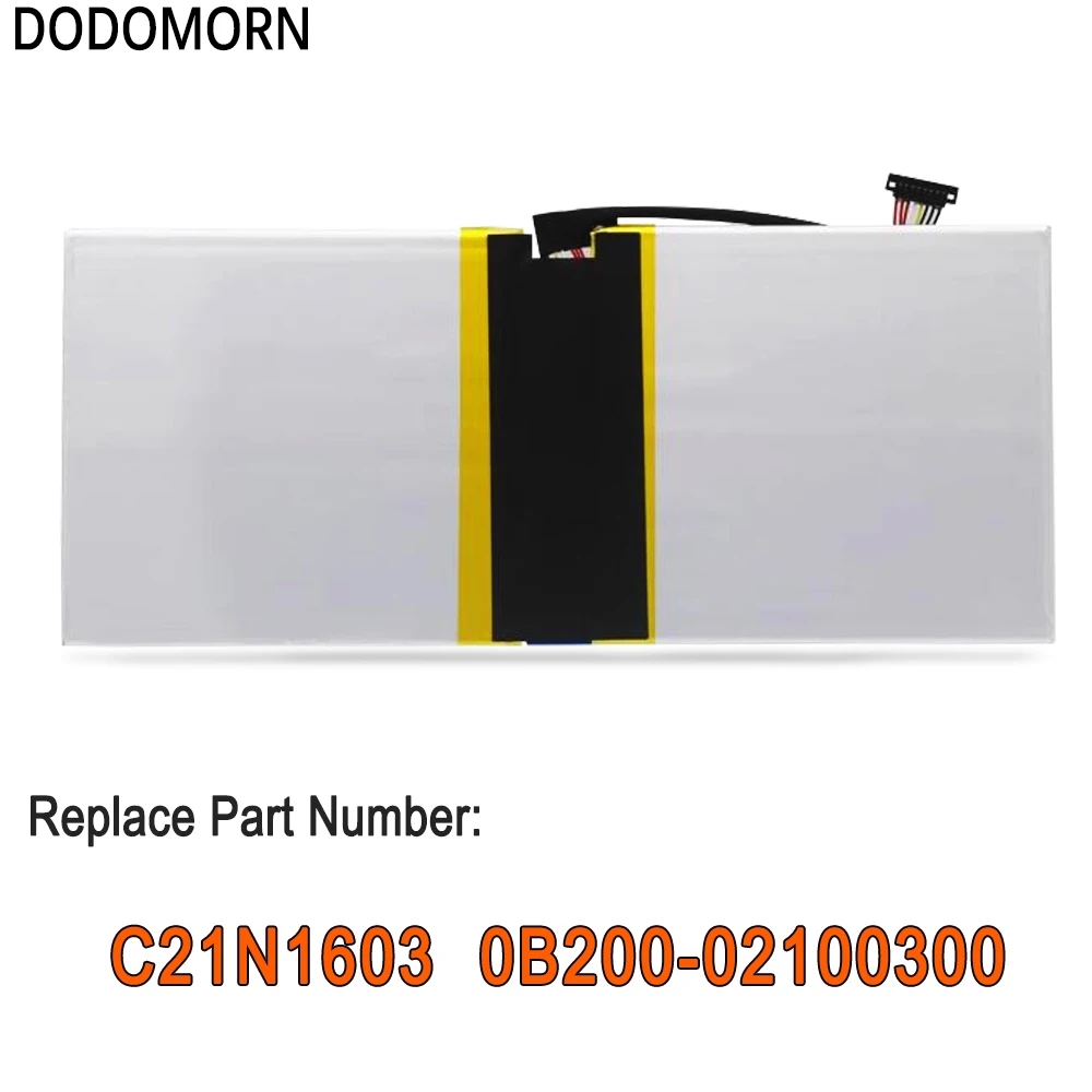 DODOMORN C21N1603 Battery For ASUS Transformer 3 Pro T303U T303UA-0053G6200U GN027T T304U T304UA Laptop Batteries 39Wh 7.7V