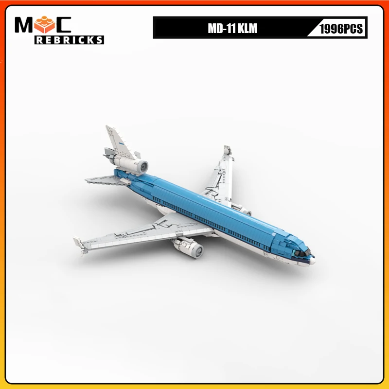 1996 ELEMENTÓW Samolot Transportowy UCS MD-11 Samolot Cargo Klocki Konstrukcyjne Model MOC Samolot Zestaw Klocków Zabawki Prezent Dla Dzieci