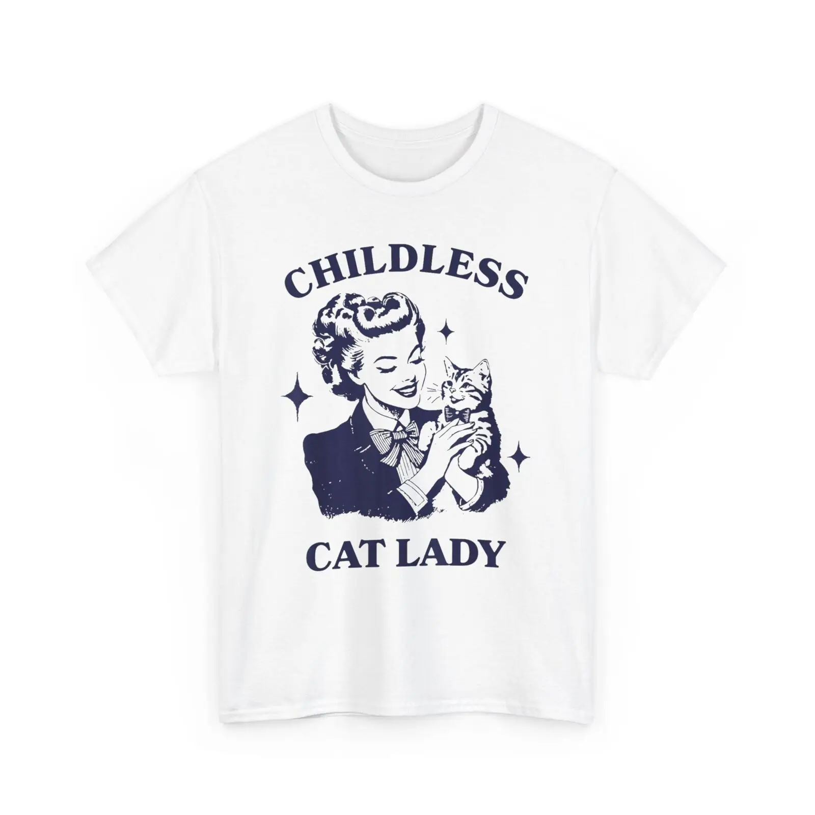 Childless Cat Lady Kamala 2024 Harris Feminist Womens Rights Unisex T-Shirt