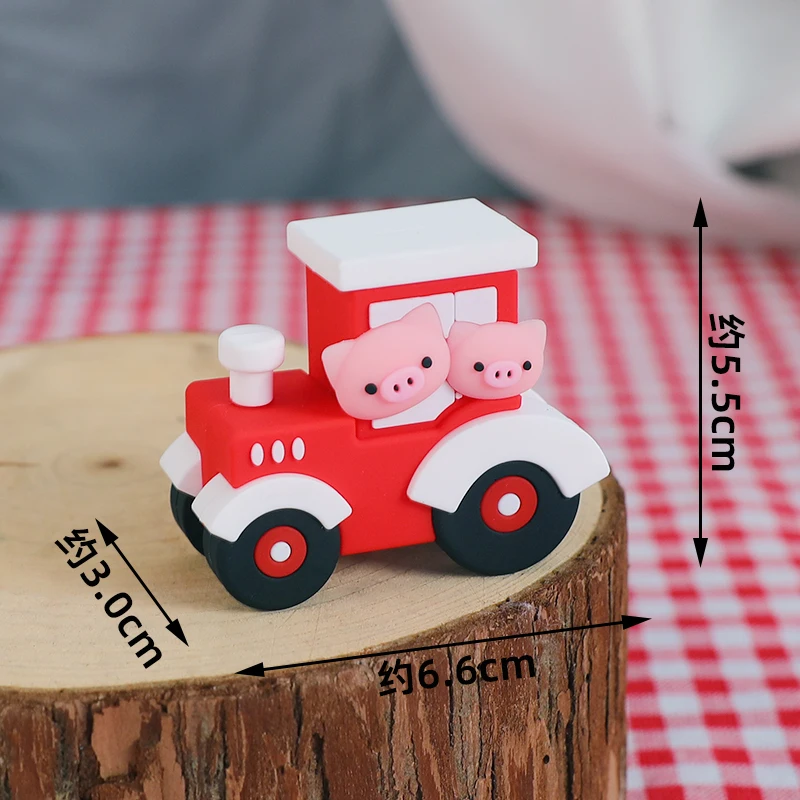 Bauernhoftier-Kuchenaufsatz, Kuh, Schwein, Bergrinder, Küken-Kuchendekorationen für Babyparty, Kinder, alles Gute zum 1. Geburtstag, Partyzubehör – Detail 28