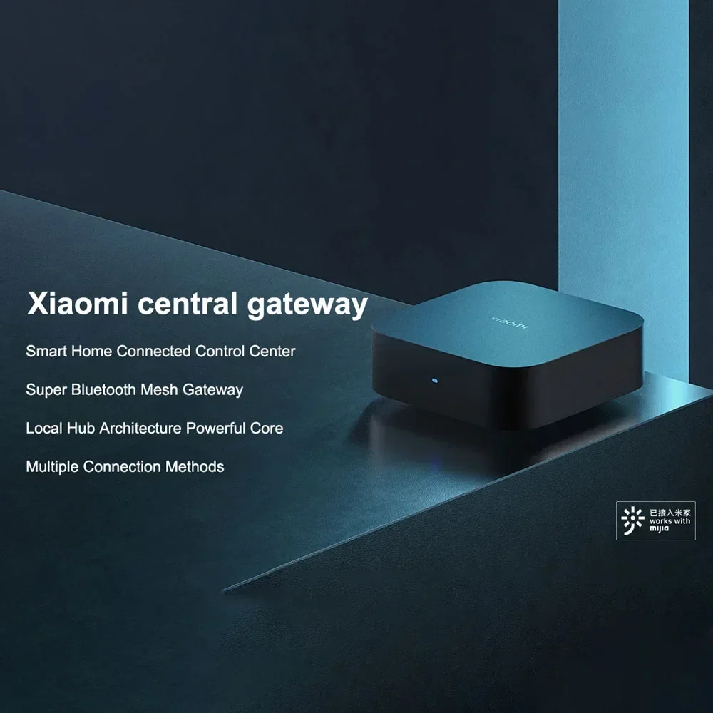 샤오미 스마트 센트럴 허브 미지아 게이트웨이 4 WIFI 블루투스 메쉬 허브 5GHz 10/100Mbps 스마트 홈 미홈 앱 연동