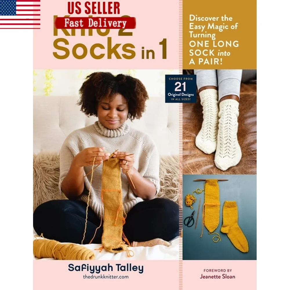 

Knit 2 Socks in 1 Easy Magic Method to Create Two Socks from One Long Tube 21 Unique Designs All Levels