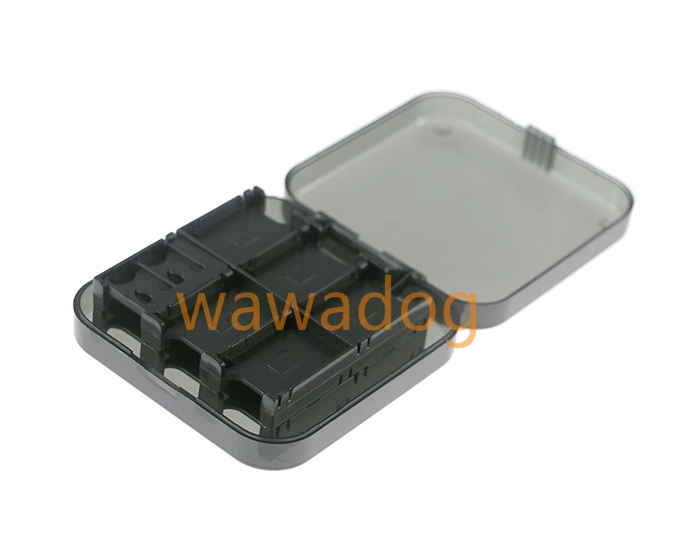 1pc 24 in 1 Game Card Storage Box Game Card Case Holder for Nintendo Switch Game Cards Clear Black