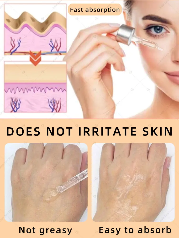 Brak drobnych zmarszczek, od zmarszczek i nie wyglądających na starszych, brak zmarszczek.