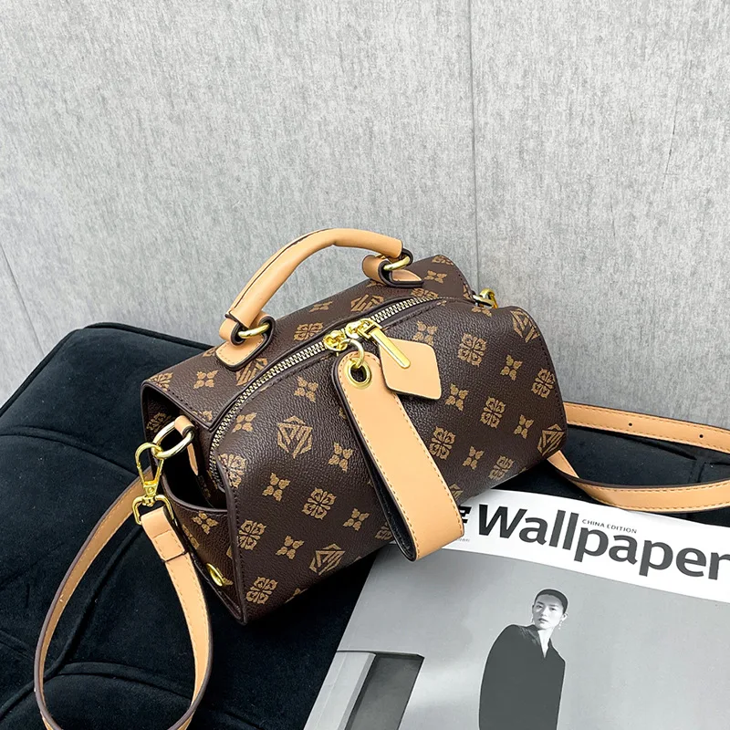 

2025 Новая ретро-сумка для пресбиопии, универсальная сумка-подушка Boston, сумка через плечо на одно плечо