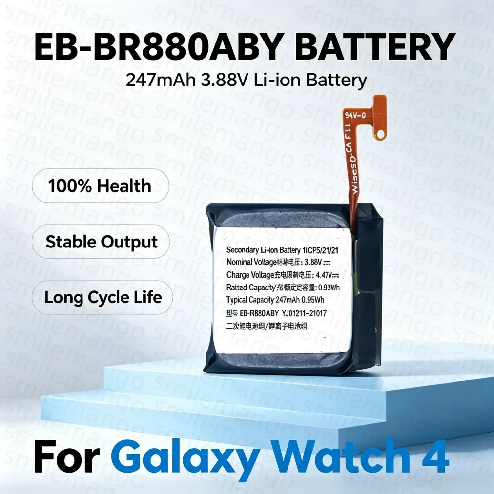 Replacement Battery EB-BR880ABY EB-BR890ABY for Samsung Galaxy Watch 4 40mm 42mm 44mm 46mm R870 SM-R875U Repair Part