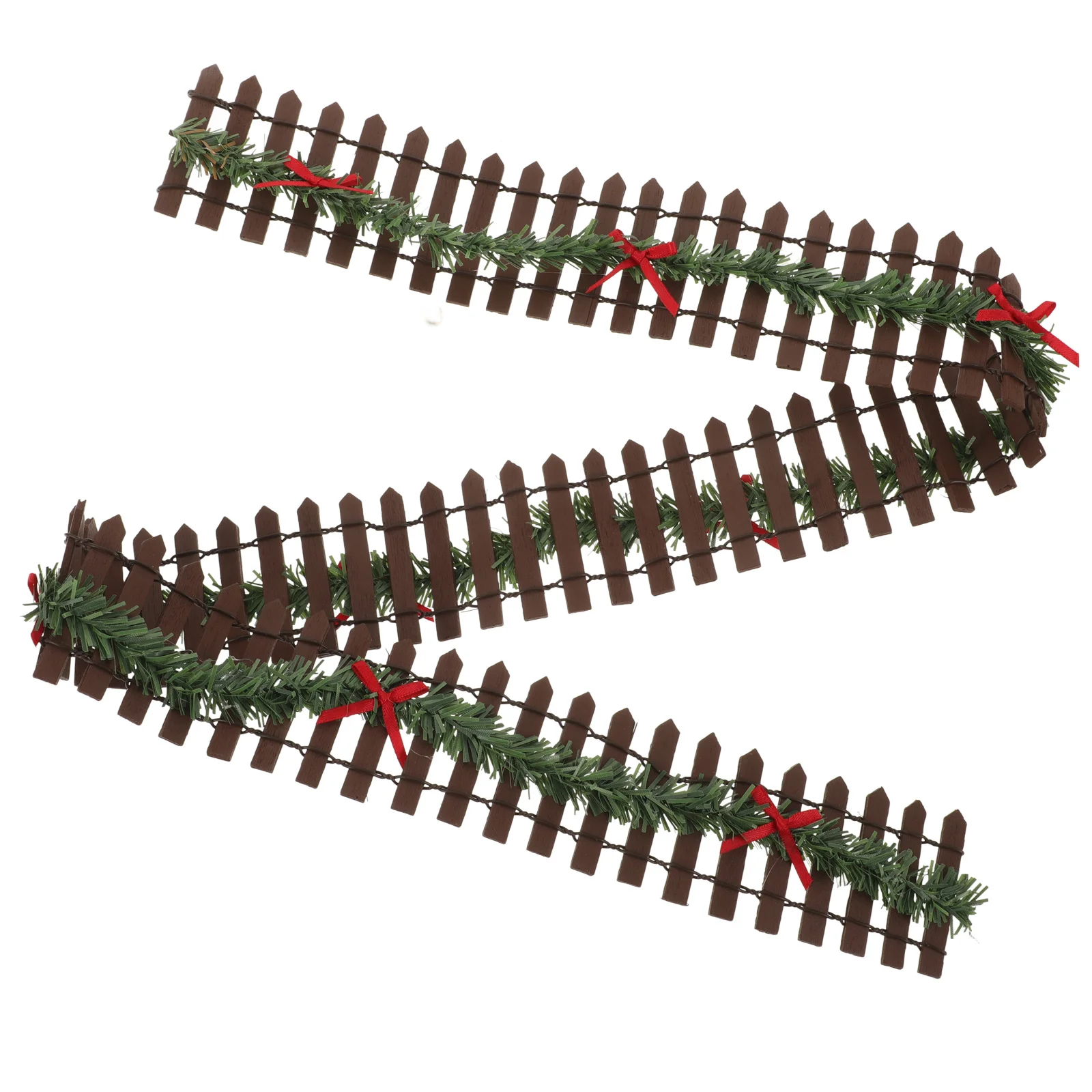 

Wooden Mini Fence for Garden Micro Landscape Xmas Decoration Small Picket Fence Ornament Unique Craft Supply