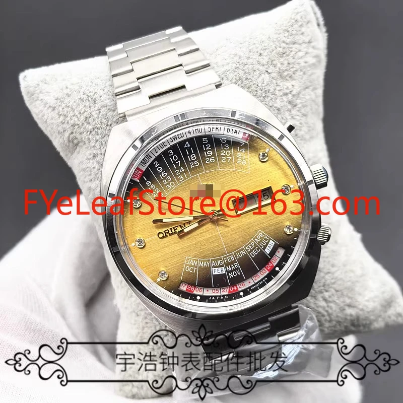 

Fully automatic movement mechanical watch perpetual calendar rotating large dial multi-function luminous watch