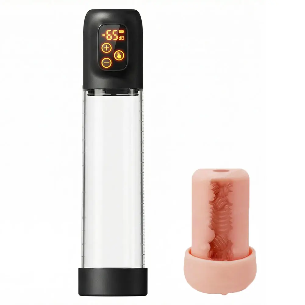 Men's Electric Vacuum Penis Pump - Boost Size, Enhance Sexual Health, Safe Device for Male Masturbation and Improved Experiences