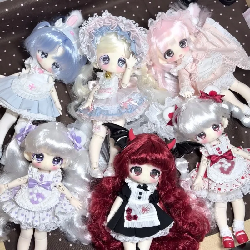 In Stock Authentic Sweet Shopwindow 1/6 Bjd Removable Wig Bjd Blind Box Kawaii Movable Joint Decoration Desktop Toys Gifts
