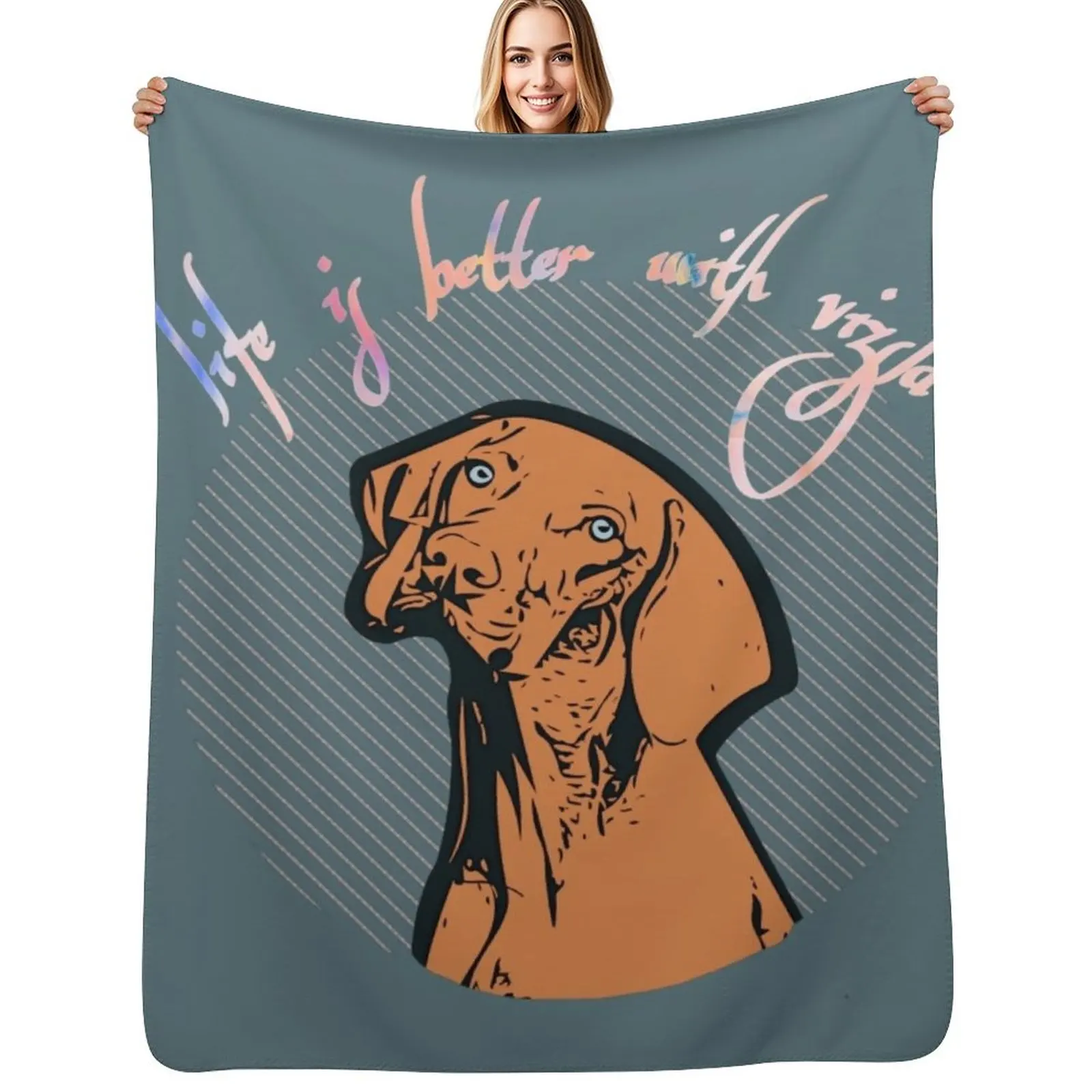 Hungarian Vizsla Pointer Dog Throw Blanket Designers Quilt Soft Plaid anime Single Sofa Throw Blankets