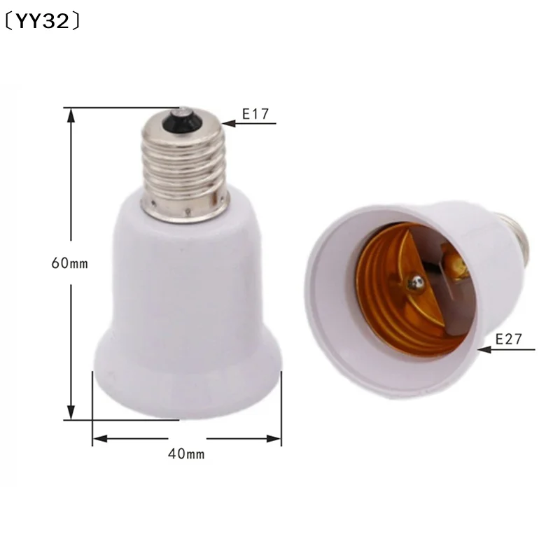 

E17 Lamp Socket E17 to E27 LED Halogen CFL Light Bulb Lamp Adapter〔YY32〕