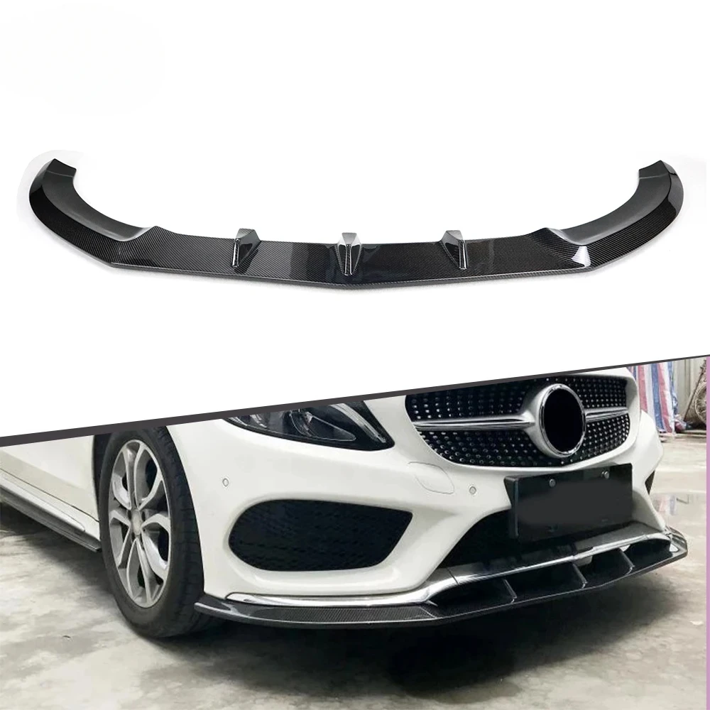 Front Bumper Lip For Mercedes Benz C Class  W205 Psm Type W205 Front Splitter Lip 2014-2018