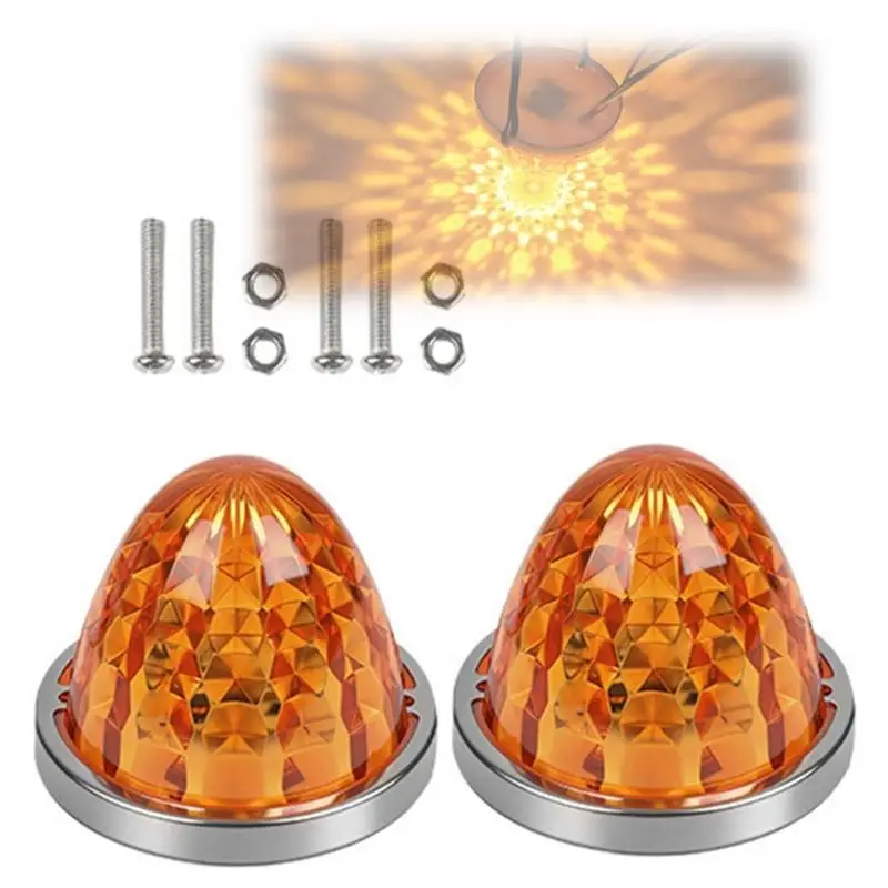 10-30V LED Side Marker Light Conical Lamp for Truck Clearance Tasks Daily  