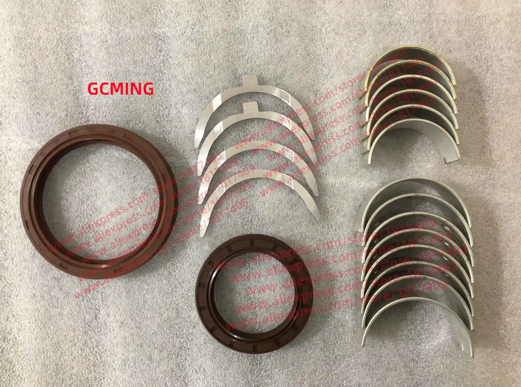 Laidong KM385BT Main bearing , Connecting rod bearing , Thrust piece , Oil seals (front & rear) , Laidong KAMA engine parts