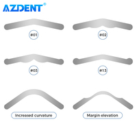 20PCS AZDENT Dental Matrix Bands Margin Elevation Large Increased Curvature Sectional Contoured Matrices Dentistry Restoration