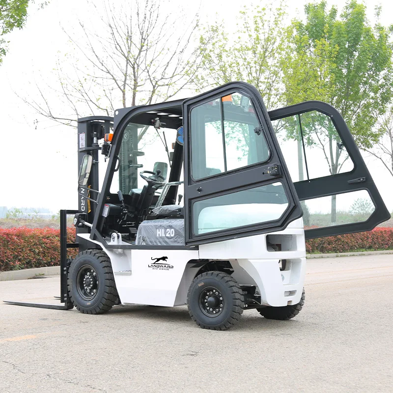 Hot Sale 4 Ton Hydraulic Diesel Forklift Warehouse Stacking Forklift China 4 Wheel Drive Counterbalanced Forklift EPA Customized