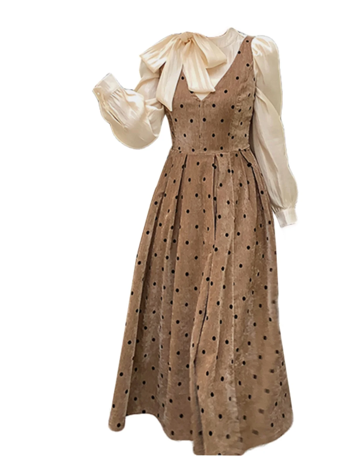 

Модный комплект из рубашки и жилета для женщин больших размеров, корейская коллекция, весенняя коллекция, универсальный комплект для полных женщин.