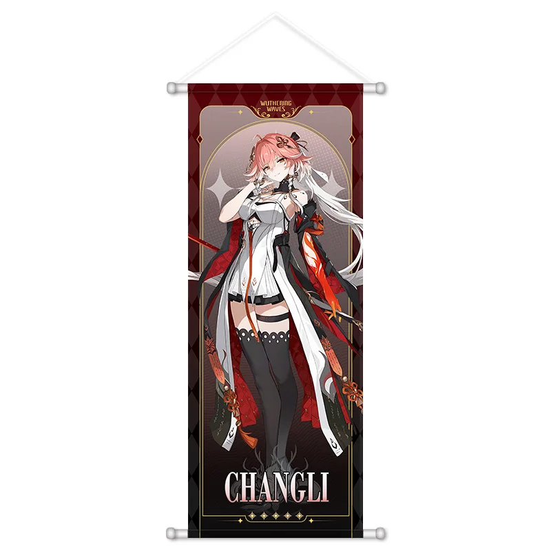 VIKAMA Black Gothic Lady Anime Wall Hanging Tapestry Elegant Dark Dress Art Cloth Poster for Bedroom Living Room Goth Decor Gift