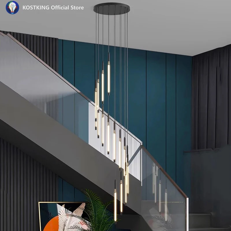 

Скандинавский домашний декор: подвесные светильники для столовой, внутреннее освещение, лестничные светильники, подвесные люстры для гостиной